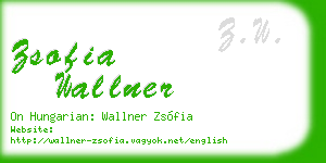 zsofia wallner business card
